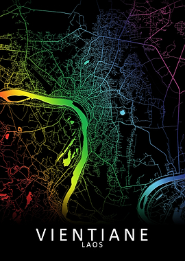 Vientiane Laos City Map