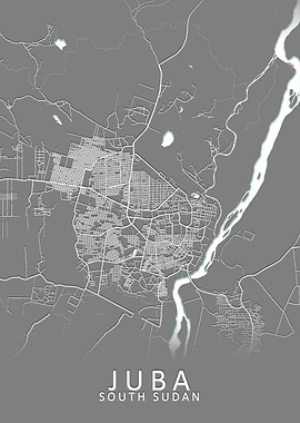 Juba South Sudan City Map
