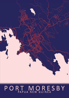Port Moresby City Map