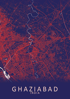 Ghaziabad India City Map