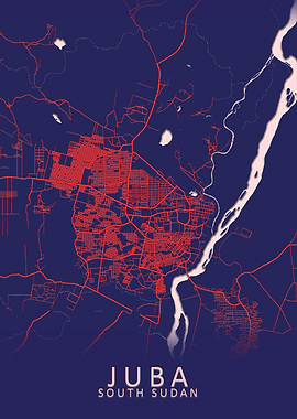 Juba South Sudan City Map