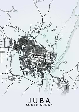 Juba South Sudan City Map