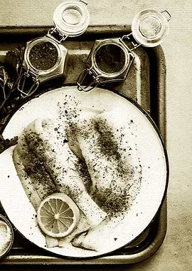 White Fish Prepared Plate