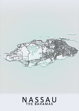 Nassau Bahamas City Map