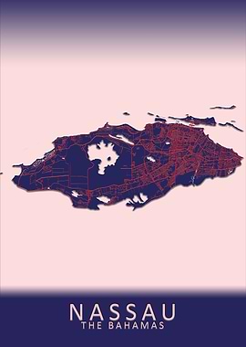 Nassau Bahamas City Map