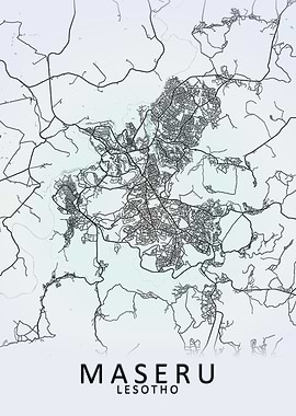 Maseru Lesotho City Map