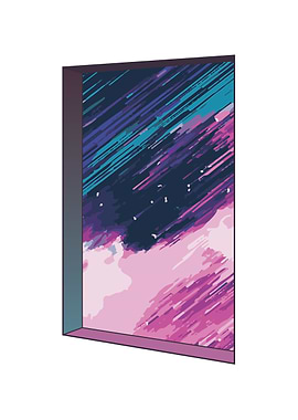 Pastel Planet Window