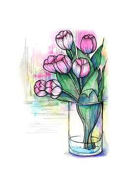 Spring flowers bouquet