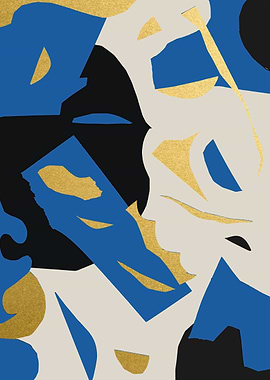 Terrazzo Cut Out Blue