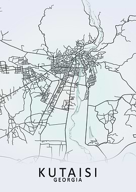 Kutaisi Georgia City Map