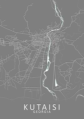 Kutaisi Georgia City Map