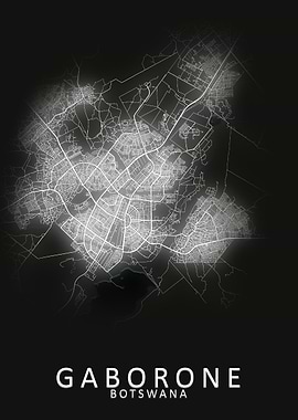 Gaborone Botswana City Map