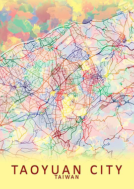 Taoyuan City Taiwan Map