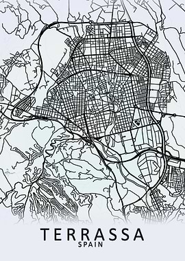 Terrassa Spain City Map