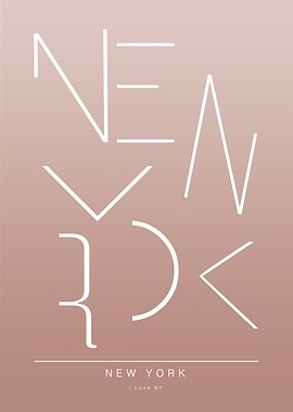 New York Typography Print