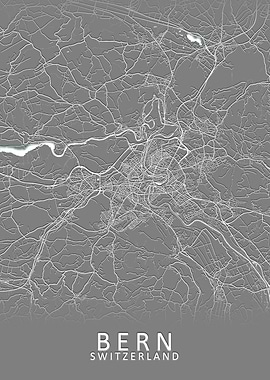 Bern Switzerland City Map