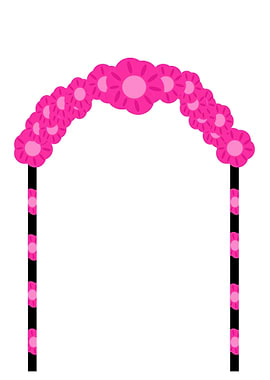 Flowers archway party