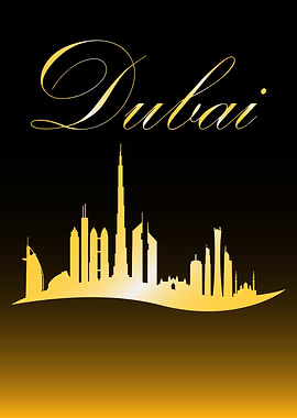 Dubai in gold
