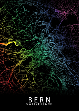 Bern Switzerland City Map