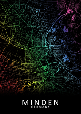 Minden Germany City Map