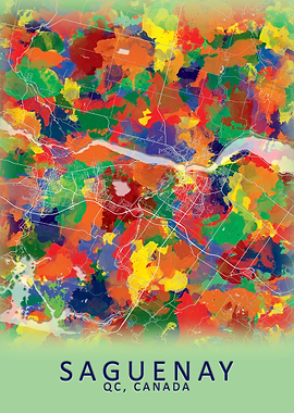 Saguenay Canada City Map