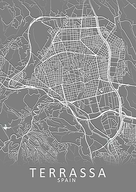 Terrassa Spain City Map