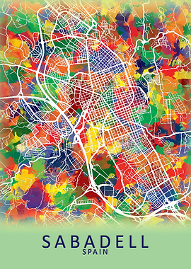 Sabadell Spain City Map