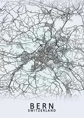 Bern Switzerland City Map
