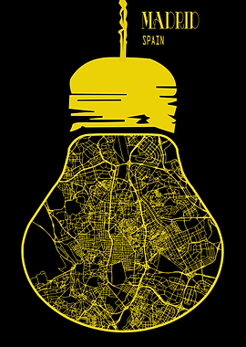 Madrid in bulb