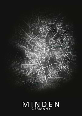 Minden Germany City Map