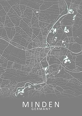 Minden Germany City Map