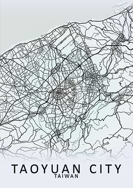 Taoyuan City Taiwan Map