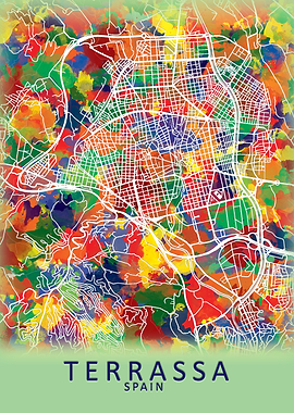 Terrassa Spain City Map