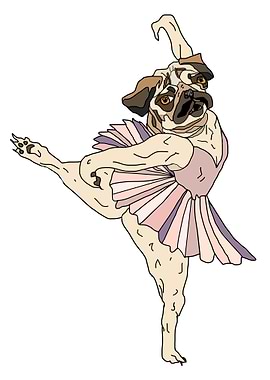 Puppy Pug Dog Dancer