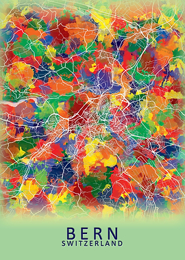 Bern Switzerland City Map