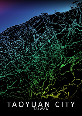 Taoyuan City Taiwan Map
