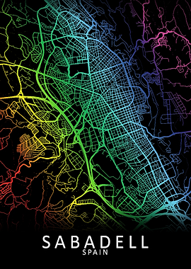 Sabadell Spain City Map