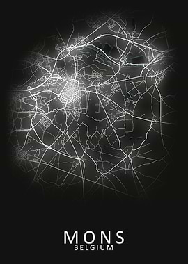 Mons Belgium City Map