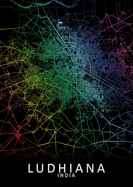 Ludhiana India City Map