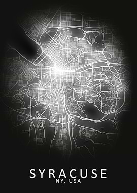 Syracuse NY USA City Map
