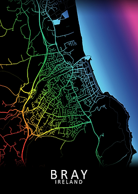Bray Ireland City Map