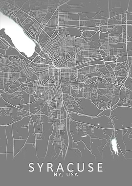 Syracuse NY USA City Map