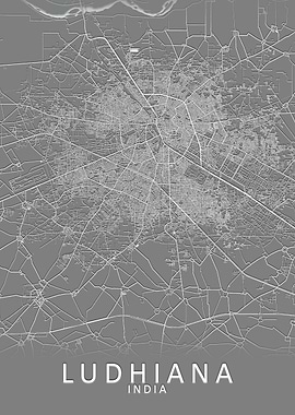 Ludhiana India City Map