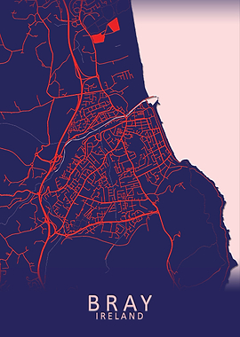 Bray Ireland City Map