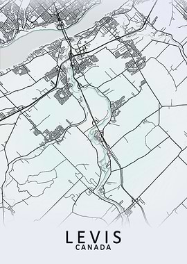 Levis Canada City Map