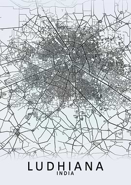 Ludhiana India City Map