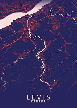Levis Canada City Map