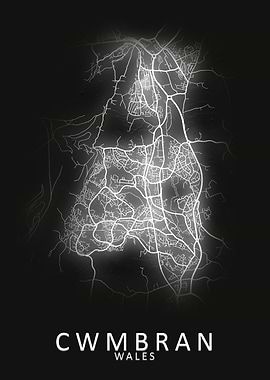 Cwmbran Wales City Map