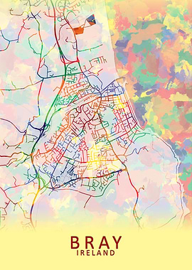 Bray Ireland City Map