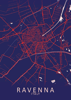 Ravenna Italy City Map